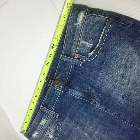 Joe's Jeans Denim Mini Skirt Distressed Stretch 29 - Picture 9 of 10